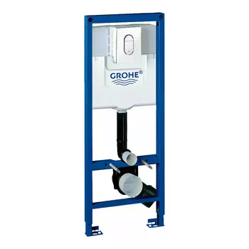 Инсталляция для унитаза Grohe Rapid SL 38713001 с кнопкой 38858000 хром