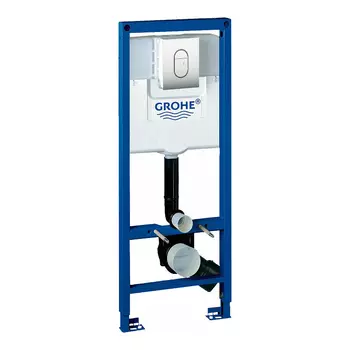 Инсталляция для унитаза Grohe Rapid SL 38713001 с кнопкой 38858P00 матовый хром