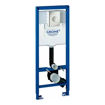 Инсталляция для унитаза Grohe Rapid SL 38713001 с кнопкой 38862P00 матовый хром