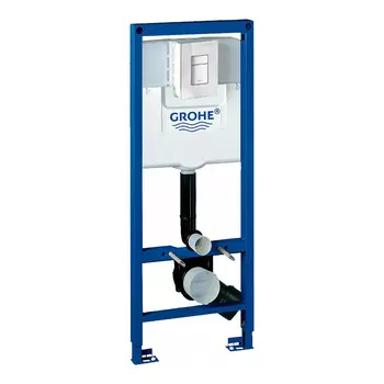 Инсталляция для унитаза Grohe Rapid SL 38713001 с кнопкой 389160A0 зеркальный