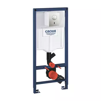 Инсталляция для унитаза Grohe Rapid SL 39002000 с кнопкой 37419SD0 нержавеющая сталь