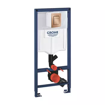 Инсталляция для унитаза Grohe Rapid SL 39002000 с кнопкой 37535DL0 матовый теплый закат