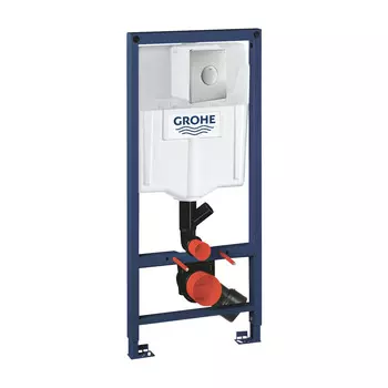 Инсталляция для унитаза Grohe Rapid SL 39002000 с кнопкой 38672SD0 нержавеющая сталь