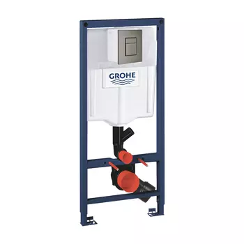 Инсталляция для унитаза Grohe Rapid SL 39002000 с кнопкой 38732AL0 матовый серый