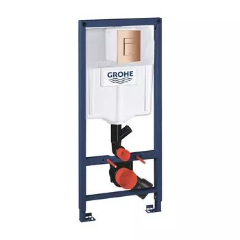 Инсталляция для унитаза Grohe Rapid SL 39002000 с кнопкой 38732DA0 бронза