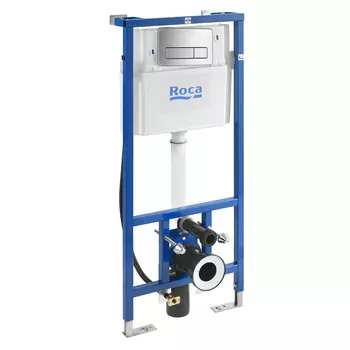 Инсталляция для унитаза Roca Duplo WC 7.8900.9.002.0 с кнопкой 7.8900.9.700.4 хром