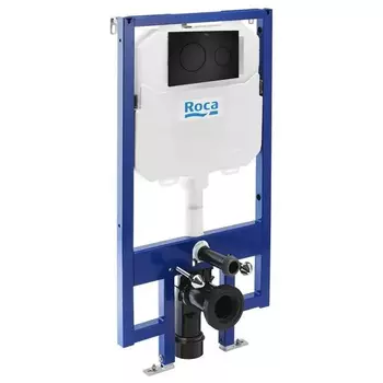 Инсталляция для унитаза Roca Duplo WC Compact 7.8900.8.002.0 с кнопкой 7.8900.8.920.6 черный
