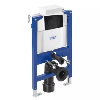 Инсталляция для унитаза Roca Duplo WC L 7.8901.2.101.0 с кнопкой 7.8900.8.920.6 черный
