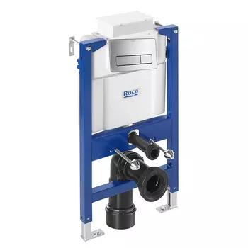 Инсталляция для унитаза Roca Duplo WC L 7.8901.2.101.0 с кнопкой 7.8900.9.700.4 хром