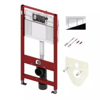 Инсталляция для унитаза Tece ТЕСЕnow 9400012 с серой клавишей