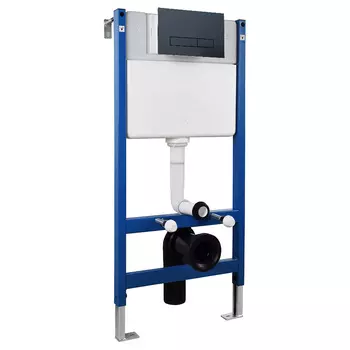 Инсталляция для унитаза Timo TWC-01 с кнопкой FP-003MB черный матовый