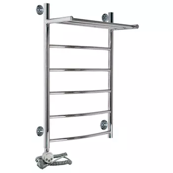 Электрический полотенцесушитель Акванерж Дуга с полкой 70х30 левый