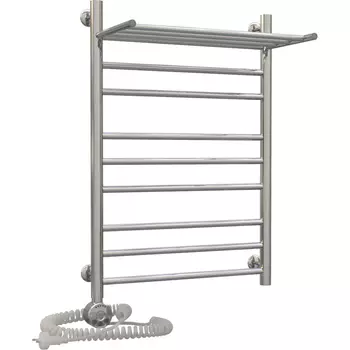 Электрический полотенцесушитель Акванерж Прямая групповая с полкой 80х50 левый