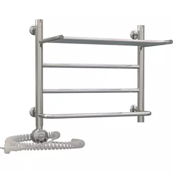 Электрический полотенцесушитель Акванерж Прямая с полкой 50х30 левый