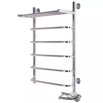 Электрический полотенцесушитель Акванерж Скоба с полкой 50х50 правый