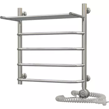 Электрический полотенцесушитель Акванерж Трапеция с полкой 50х50 правый