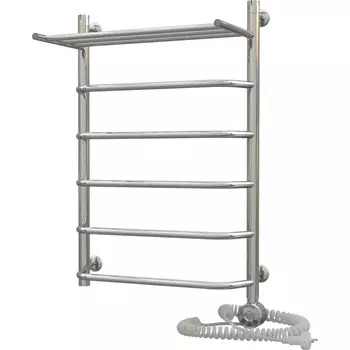 Электрический полотенцесушитель Акванерж Трапеция с полкой 80х60 правый