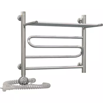 Электрический полотенцесушитель Акванерж Зиг Заг 50х50 левый