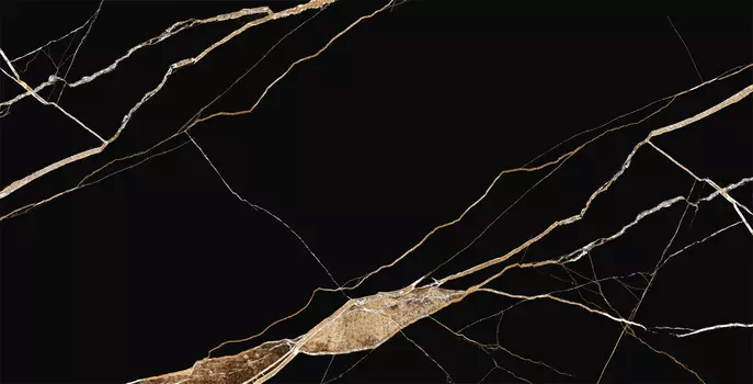 Керамогранит Azario Volcano Black High Glossy 60x120