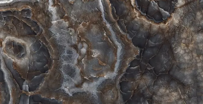 Керамогранит Bluezone Ice Onyx Black High Glossy 60x120