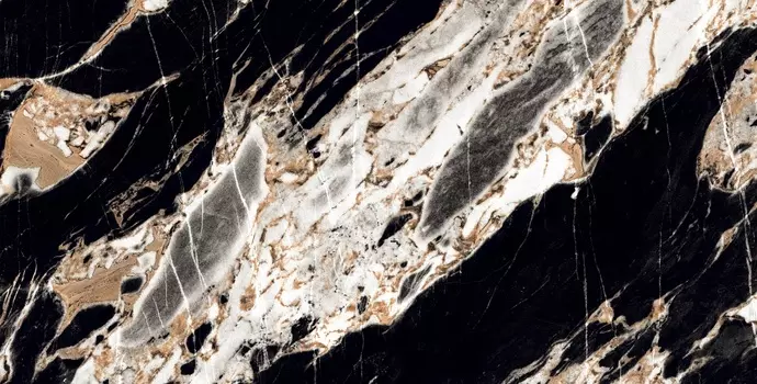 Керамогранит Bluezone Noks Black A High Glossy 60x120