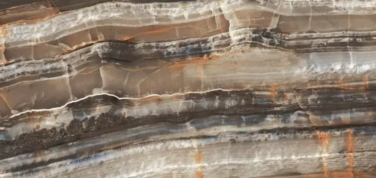 Керамогранит Kale Onyx Rainbow Dark Polished 60x120