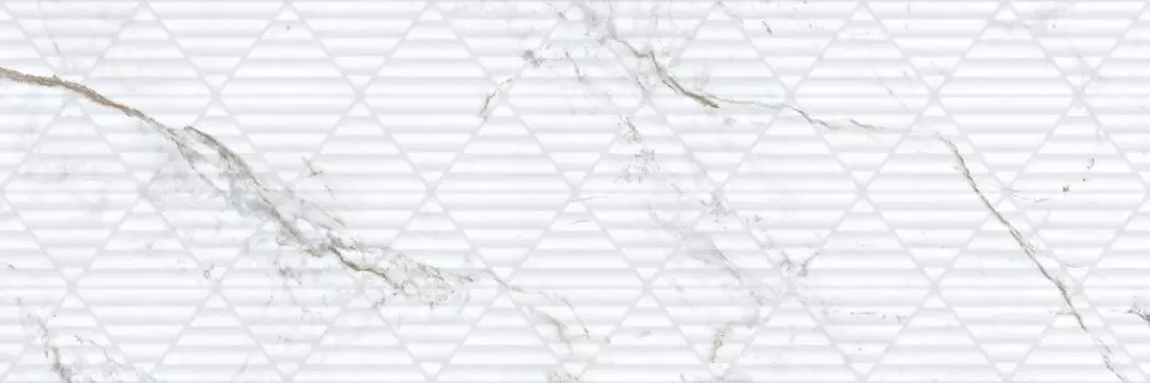 Керамогранит Porcelanite Dos Iguazu 9547 White Relieve 30x90