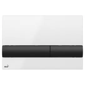 Кнопка для инсталляции AlcaPlast M1710-8 белый/черный