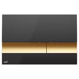 Кнопка для инсталляции AlcaPlast M1728-5 черный/золото