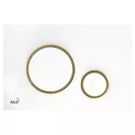 Кнопка для инсталляции AlcaPlast M775 белая/золото