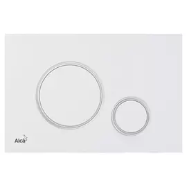 Кнопка для инсталляции AlcaPlast M776 белая/хром