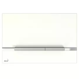 Кнопка для инсталляции AlcaPlast Stripe-GL1200 стекло белый