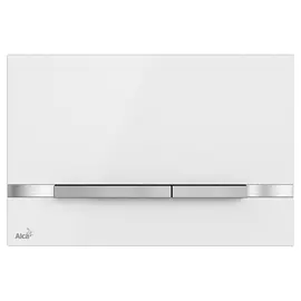 Кнопка для инсталляции AlcaPlast Stripe-White металл белый