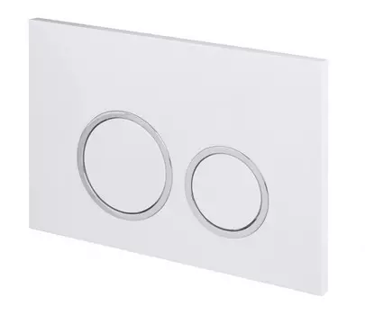 Кнопка для инсталляции Esbano ESINKRG11GW белый/хром