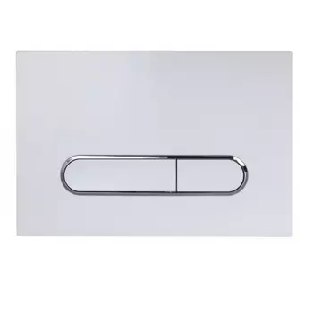 Кнопка для инсталляции Esbano ESINOVL17GW белый/хром