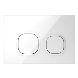 Кнопка для инсталляции Iddis Uniglass UNG01WCi77 глянцевый белый