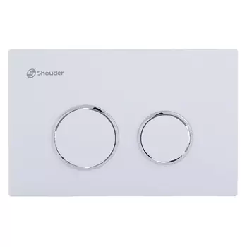 Кнопка для инсталляции Shouder SHD-00011930 белый/хром