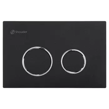 Кнопка для инсталляции Shouder SHD-00011938 матовый черный/хром