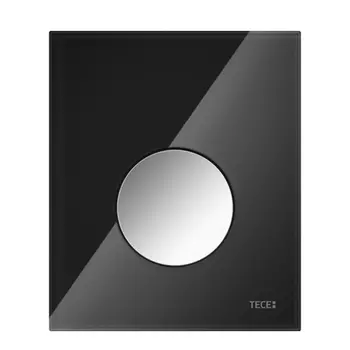Кнопка для инсталляции Tece TECEloop Urinal 9820175 черная, клавиша хром глянцевый