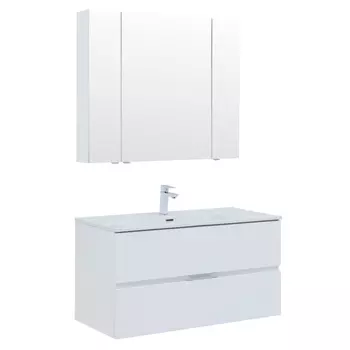 Комплект мебели для ванной Aquanet Алвита 00274205 матовый