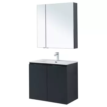 Комплект мебели для ванной Aquanet Алвита 00274212 антрацит