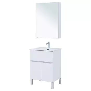 Комплект мебели для ванной Aquanet Алвита 00274529 матовый