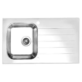 Кухонная мойка Alveus Glassix 10 белая 86x50