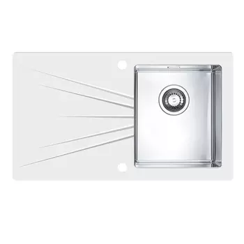 Кухонная мойка Alveus Karat 10 белая 86x50 правая