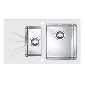 Кухонная мойка Alveus Karat 20 белая 86x50 правая