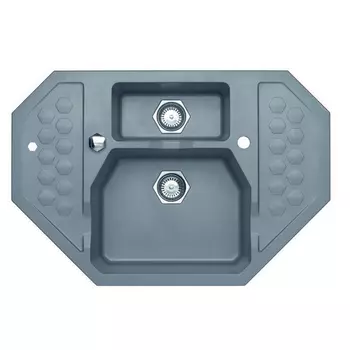 Кухонная мойка Alveus Sensual 60 Granital+ Steel-G04M 90x61