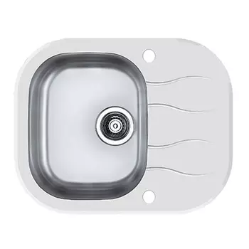Кухонная мойка Alveus Wave 10 белая 62x50