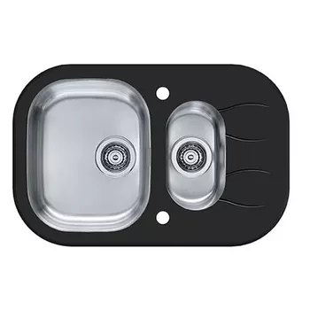 Кухонная мойка Alveus Wave 30 черная 76x50