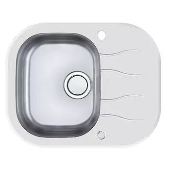Кухонная мойка Alveus Wave Up 10 белая 62x50