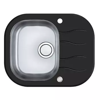Кухонная мойка Alveus Wave Up 10 черная 62x50